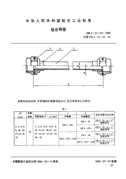 HB 4-33-1999组合导管