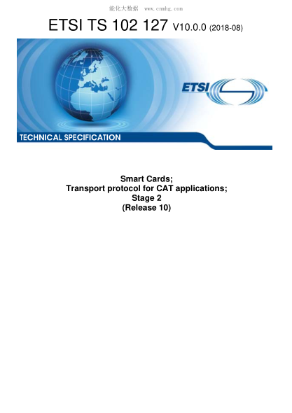 ETSI TS 102 127/2-2018  Smart Cards; Transport Protocol For Cat Applications; Stage 2 (Release 10)